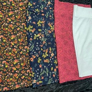 4 pack LuLaRoe Cassie skirts